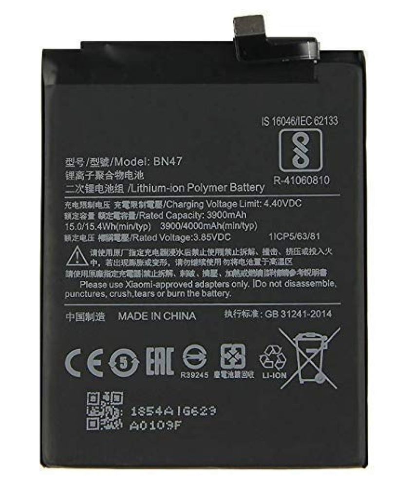 Xiaomi Redmi Note 6 Pro 4000 Mah Battery By Genhi Batteries Online At Low Prices Snapdeal India