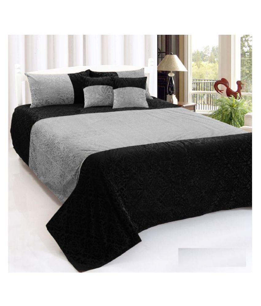 SHAKRIN Velvet Double Bedsheet with 2 Pillow Covers Buy SHAKRIN