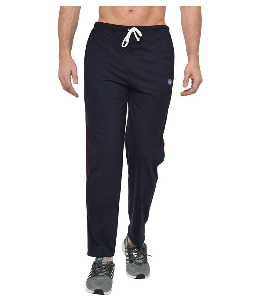     			Vimal Jonney Blue Cotton Blend Trackpants