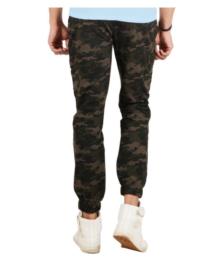 olive green joggers mens