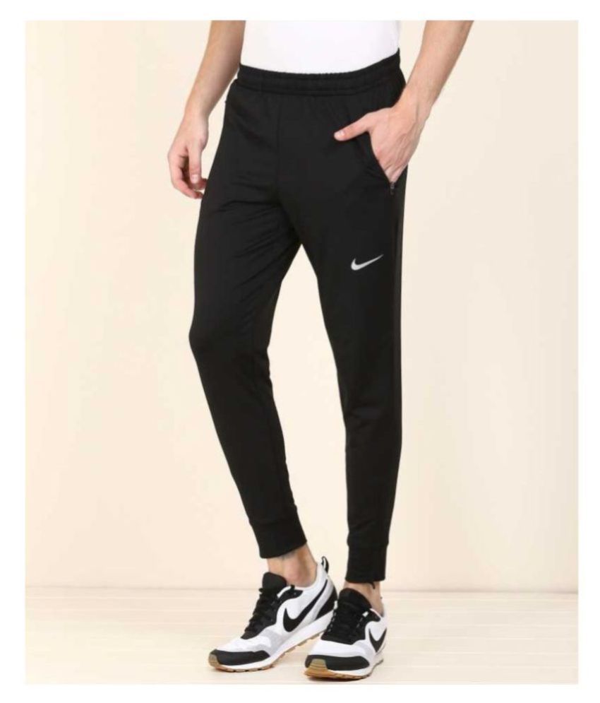 nike solid men's track pants