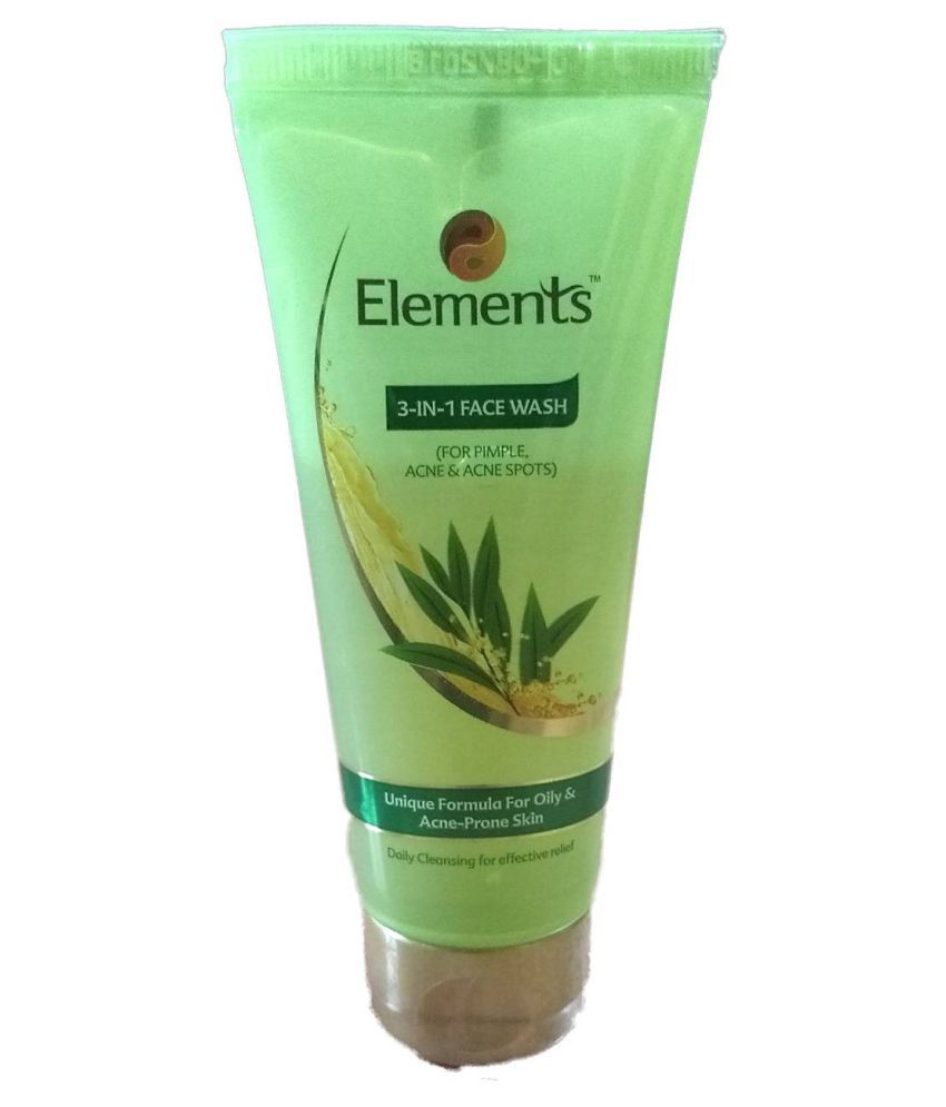 Elements Face Wash 100 mL Pack of 3 Buy Elements Face Wash 100 mL Pack