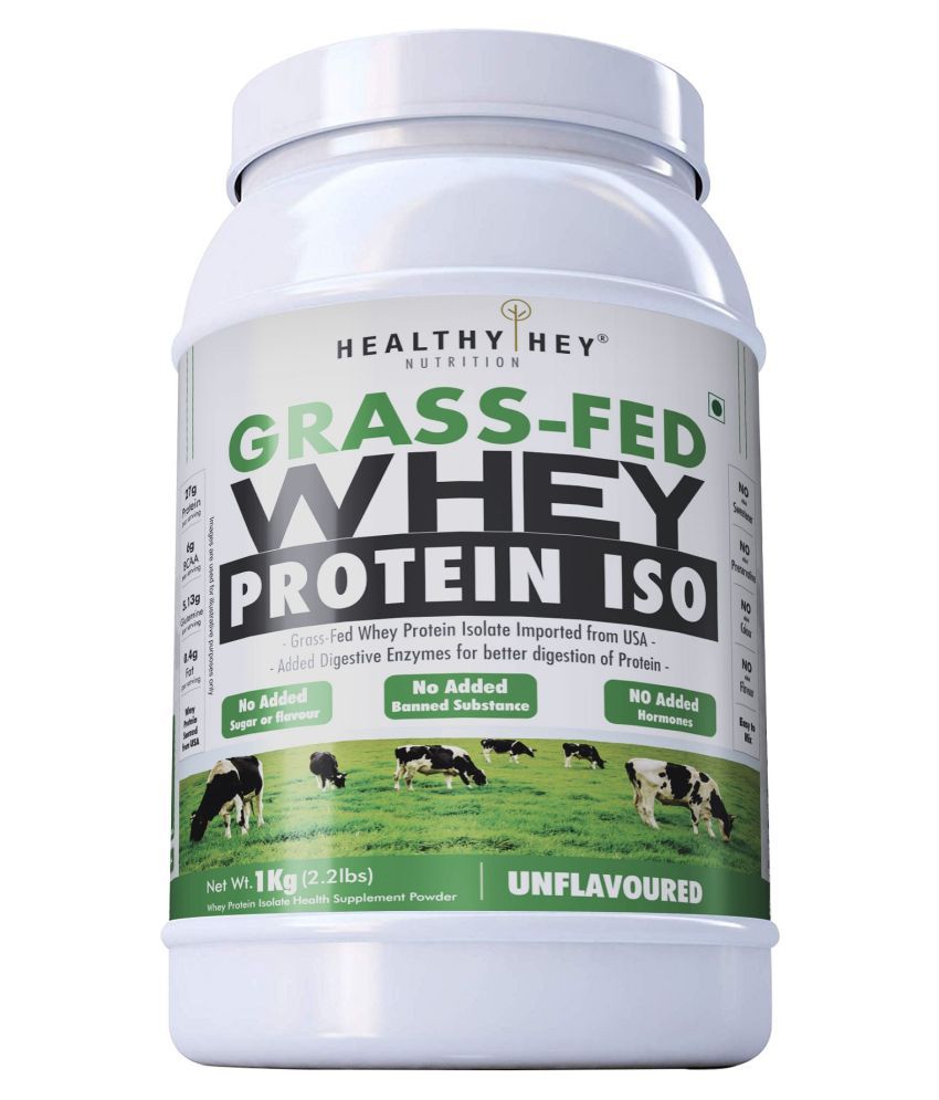     			HEALTHYHEY NUTRITION Grass-Fed Whey Protein 1kg (Unflavoured) 30 gm