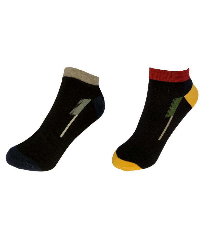Voici Multi Sports Ankle Length Socks Pack of 2: Buy Online at Low ...