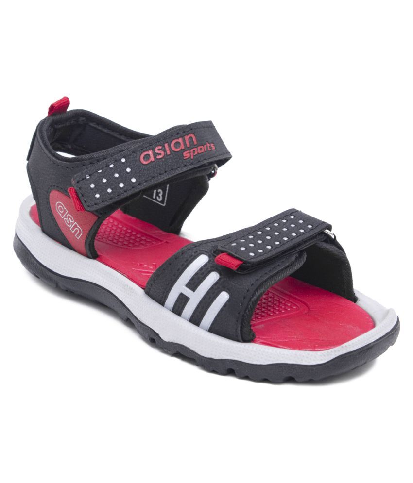 4G-01 Black Red,Sports Sandals,Flip Flops,Kids Sandals,Casual Sandals,Walking Sandals, Price in 