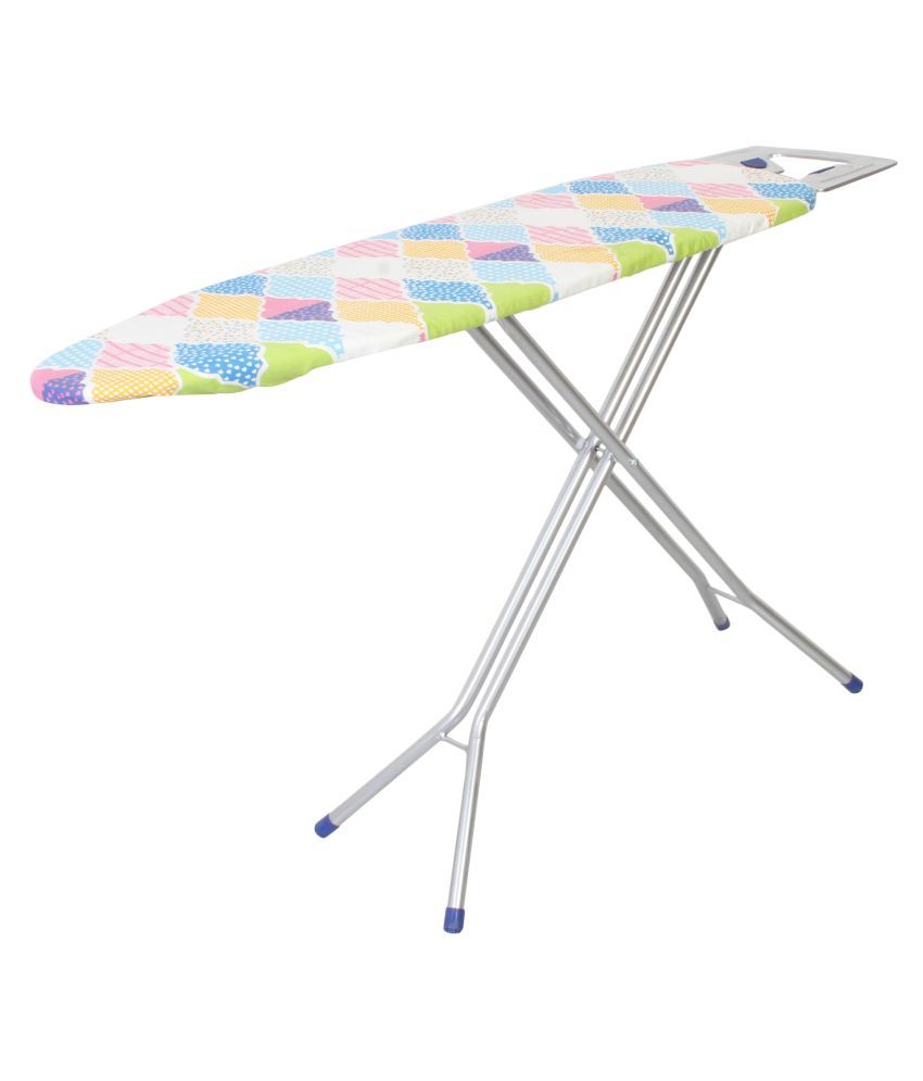 HOUZIE HEAVY METAL Large Foldable Ironing Board with Aluminised Ironing ...