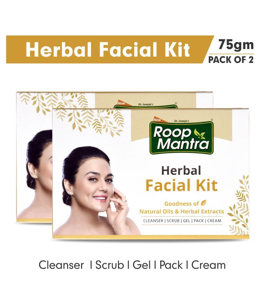 Roop Mantra Herbal Facial Kit 75 g Pack of 2 Buy Roop Mantra Herbal