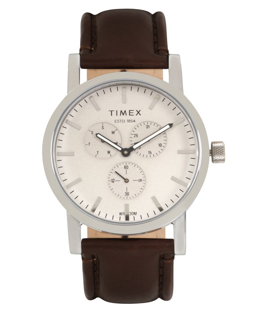 timex grey analog watch