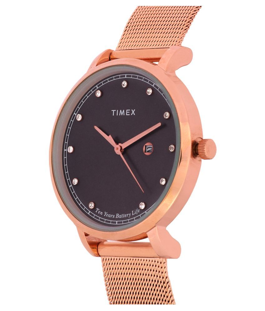 timex grey analog watch