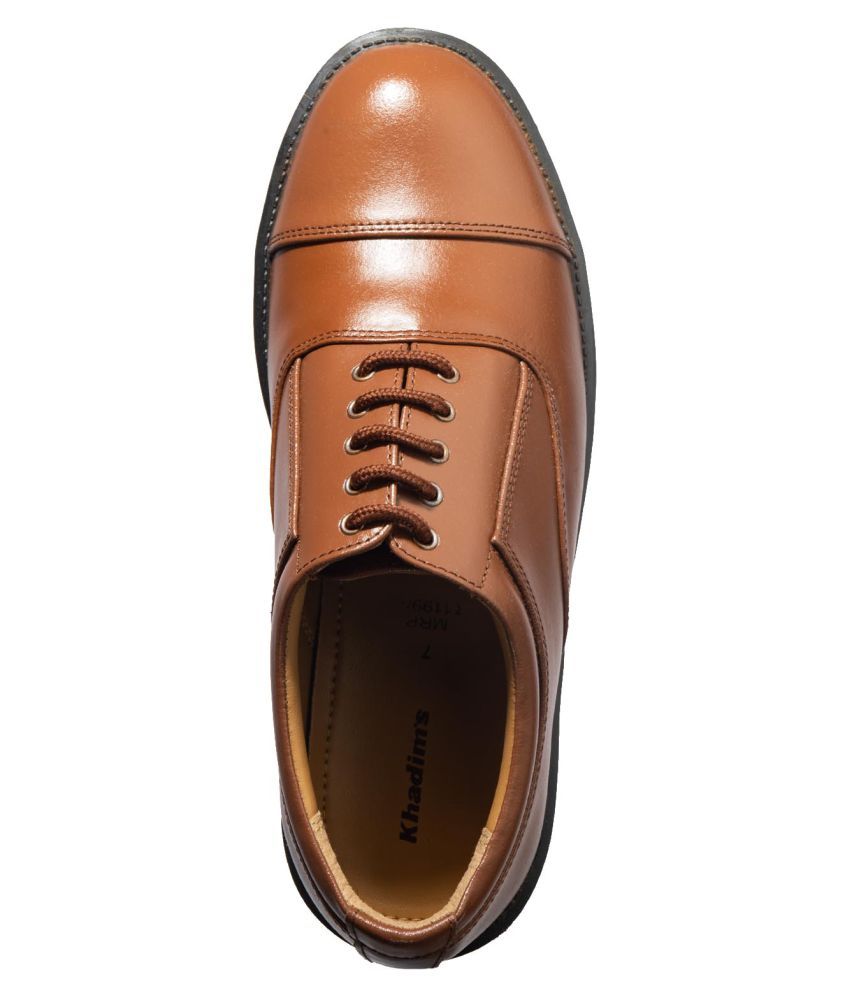 khadim brown formal shoes