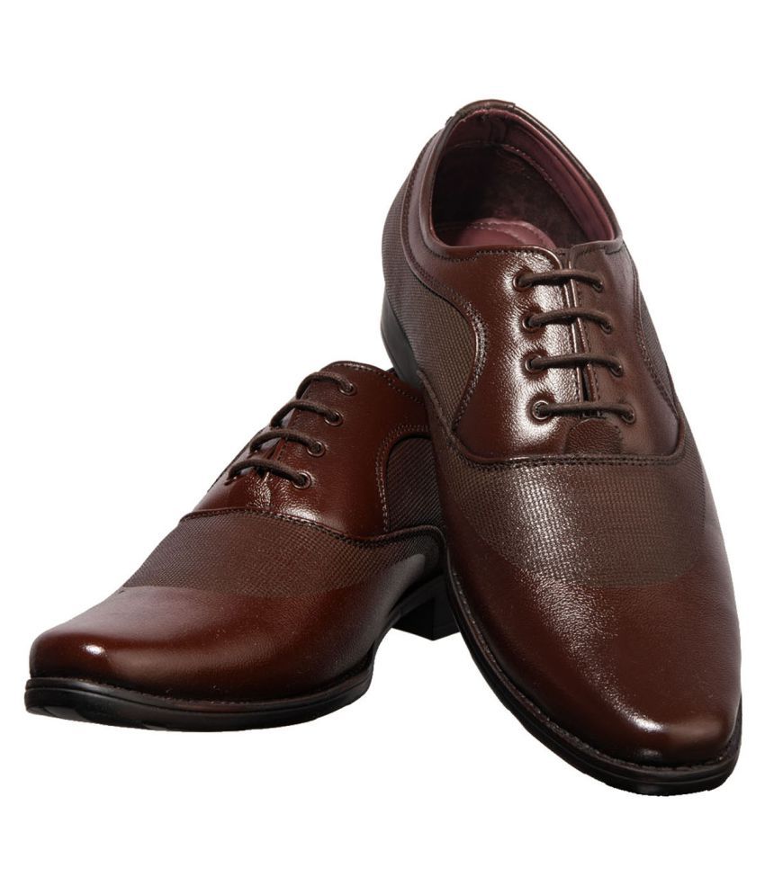 khadim brown formal shoes