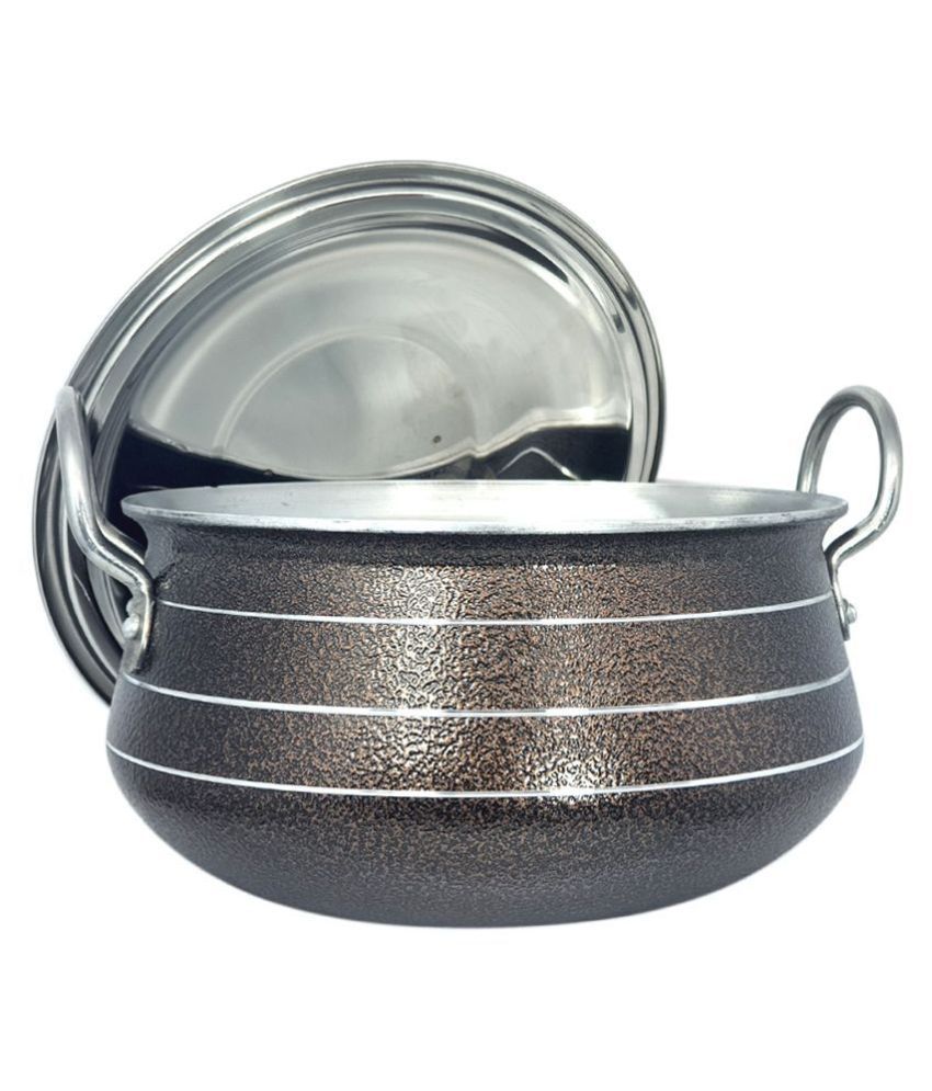 bartan hub - Aluminium Brown Enamle Cookware Sets ( Pack of 1 )
