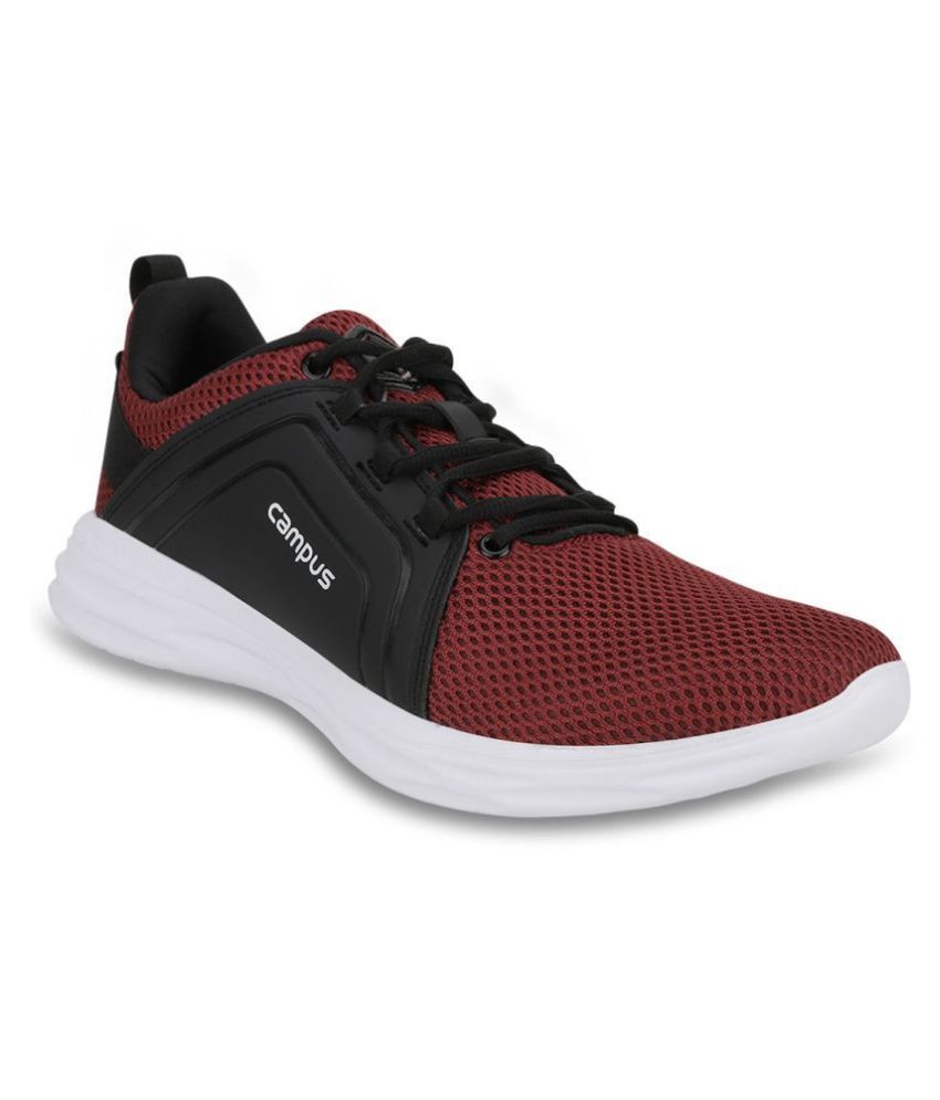 campus red colour shoes