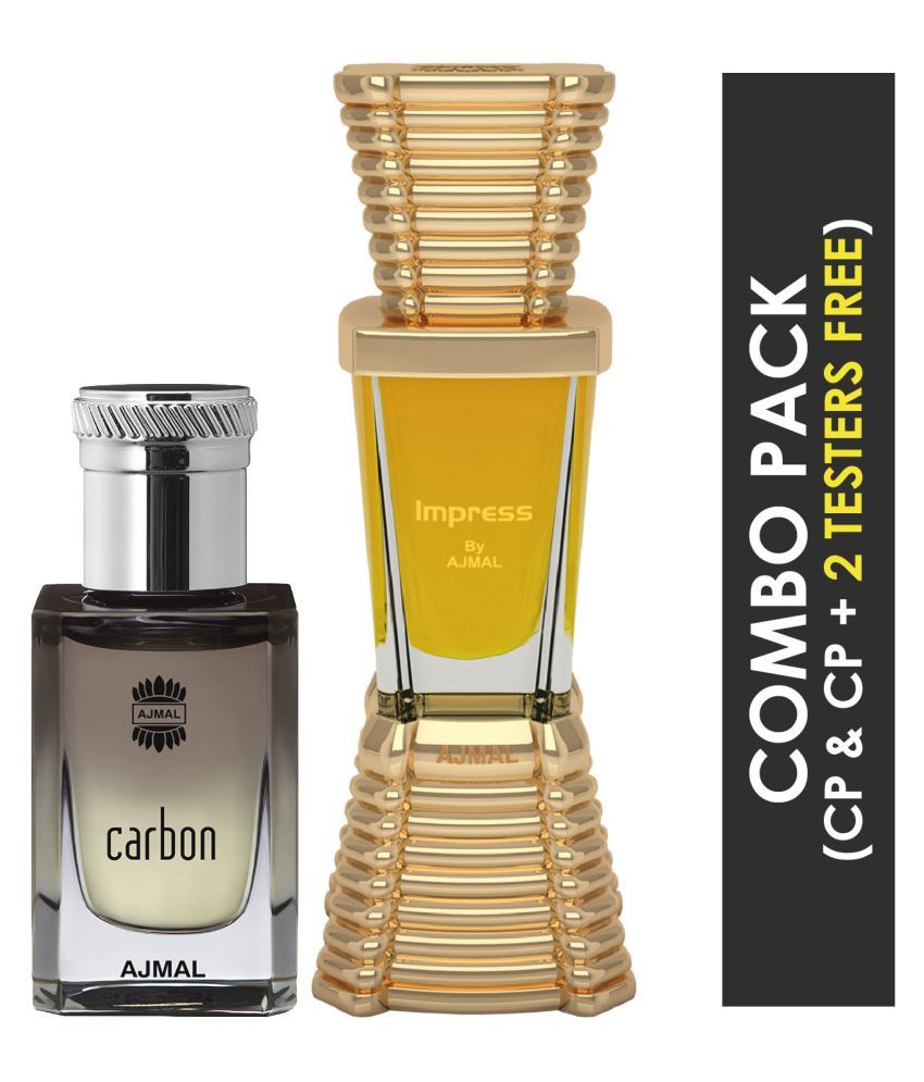 Ajmal Carbon Concentrated Perfume Oil Citrus Spicy free Attar 10ml for