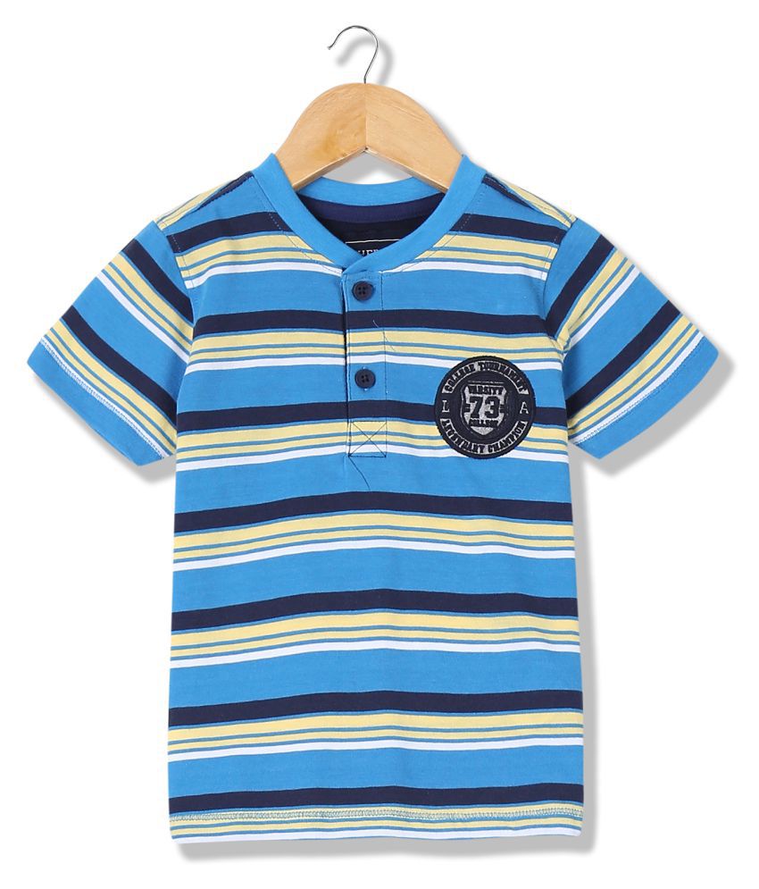 Boys Henley Striped T-Shirt - Buy Boys Henley Striped T-Shirt Online at ...