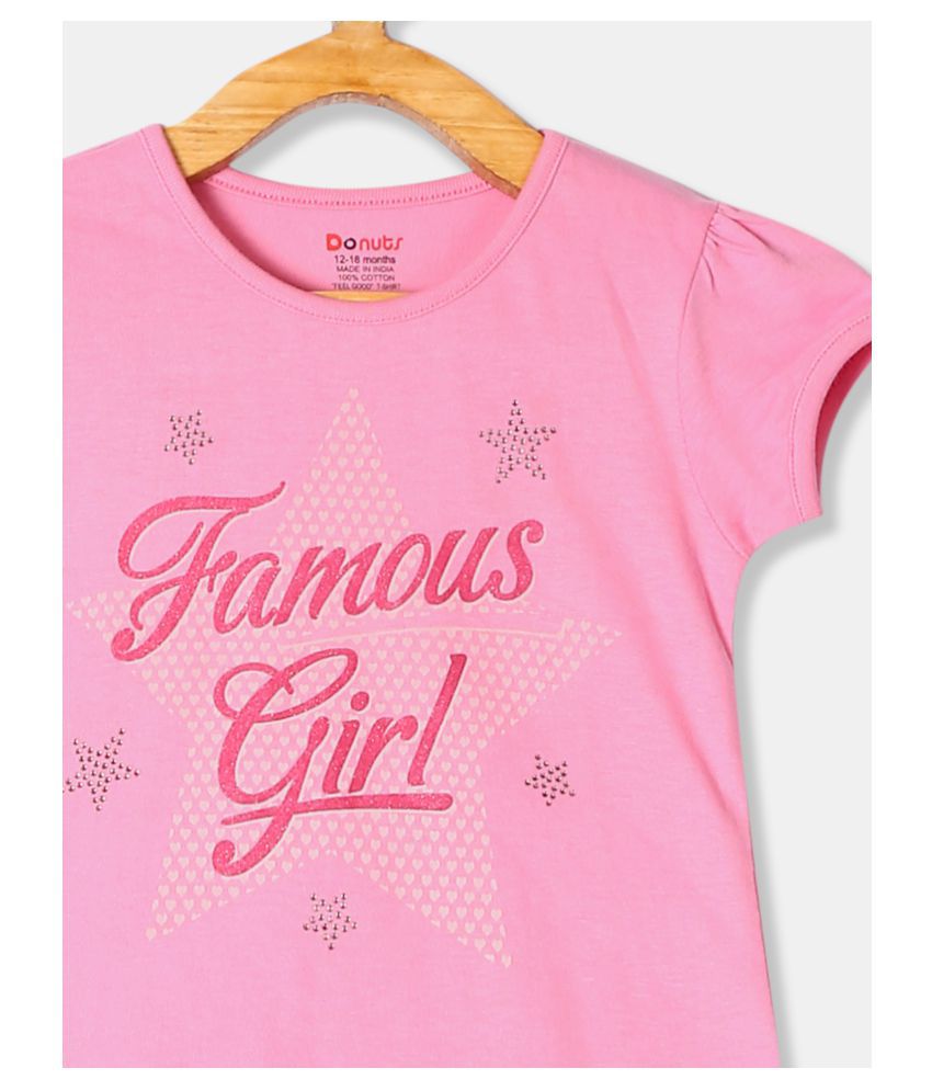 Girls Puff Sleeve Printed T-Shirt - Buy Girls Puff Sleeve Printed T ...