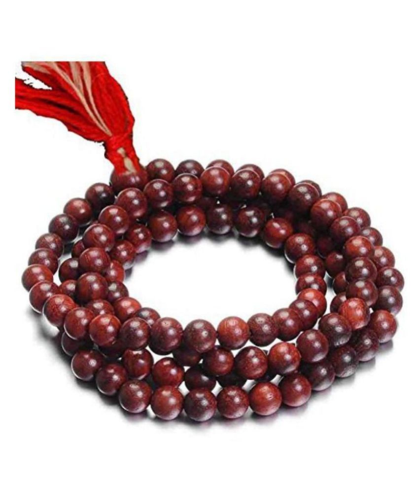     			red sandawood mala rosary string