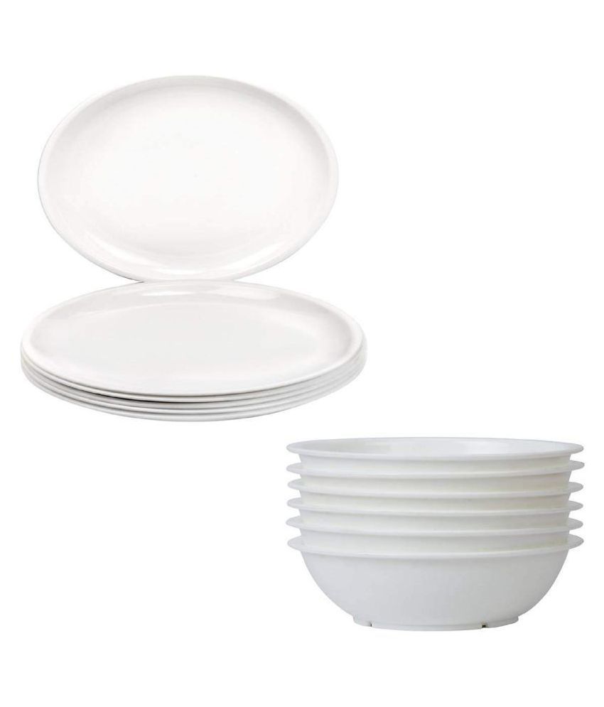 Kanha Microwave Safe Dinnerware Dinner Set Of 12 Pieces Buy Online At Best Price In India Snapdeal