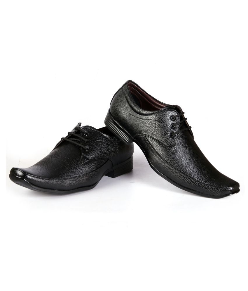     			YUVRATO BAXI Derby Artificial Leather Black Formal Shoes