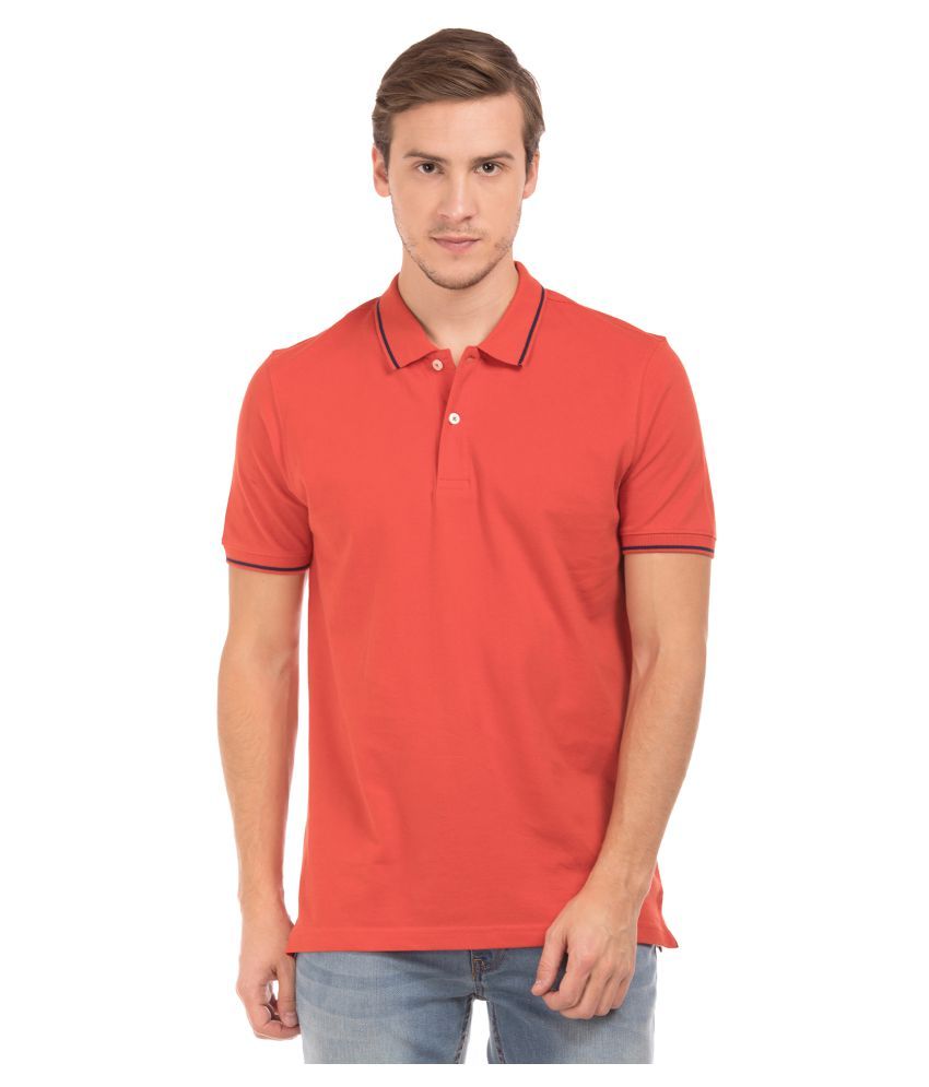 Ruggers Red Plain Polo T Shirt - Buy Ruggers Red Plain Polo T Shirt ...