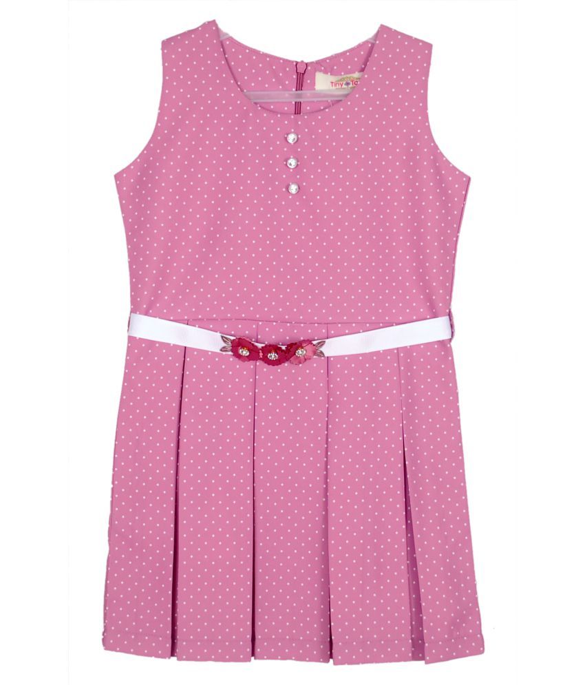 pink colour frock for ladies