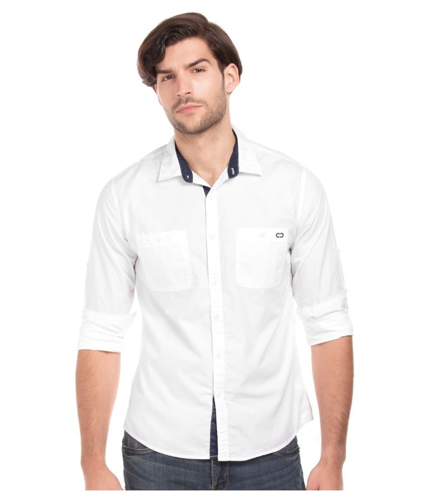 Colt 100 Percent Cotton White Shirt - Buy Colt 100 Percent Cotton White ...