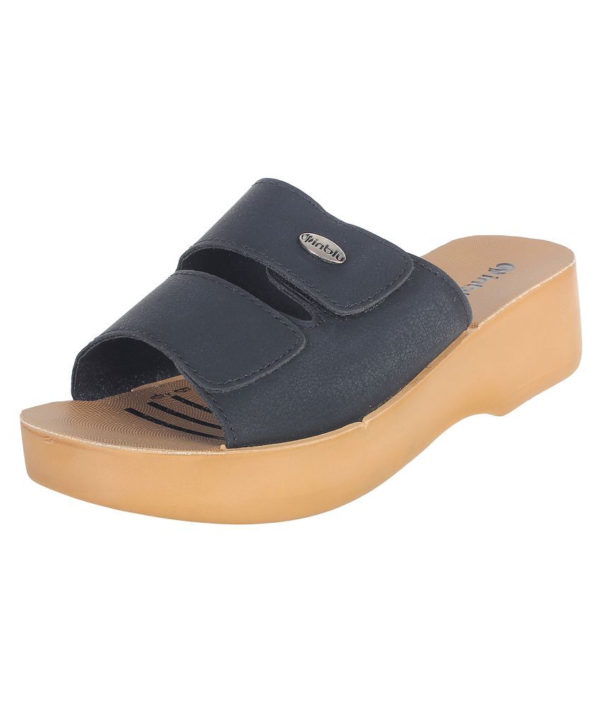     			Inblu - Black Women's Slip On Heels