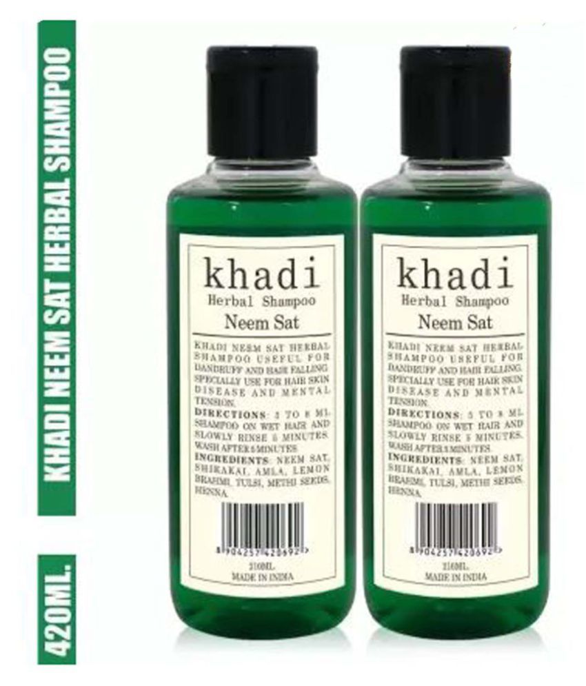     			Khadi Herbal Neem Sat Shampoo 210 mL Pack of 2