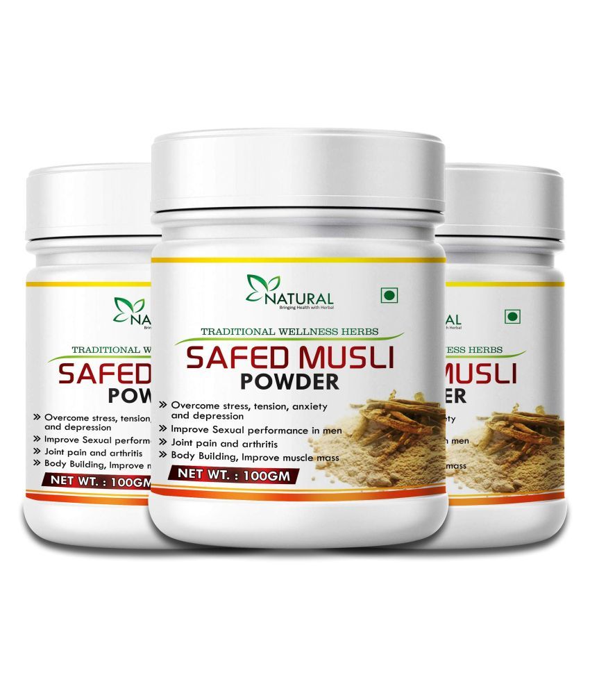     			Safed musli herbal powder for Regulates Hormones and Immune System(300gm) 100% Ayurvedic