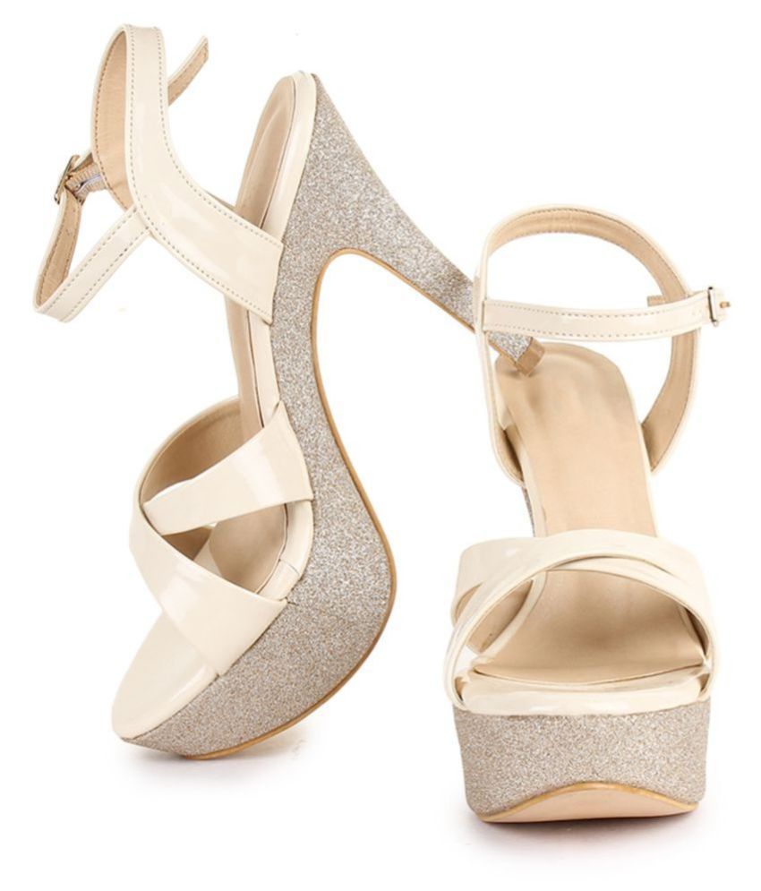 SHEZONE Cream Stiletto Heels Price in India Buy SHEZONE Cream Stiletto Heels Online at Snapdeal