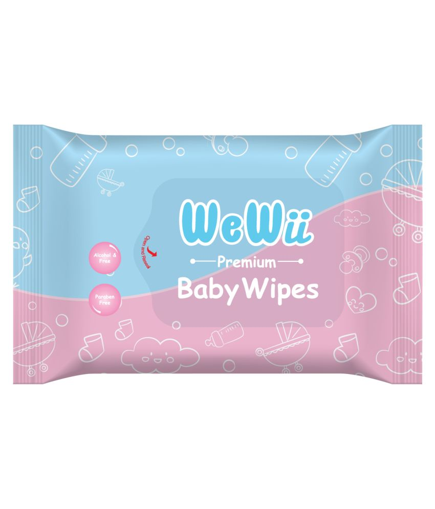 WeWii Premium Baby Wet Wipes Cleansing Wipes with Aloe Vera & Jojoba