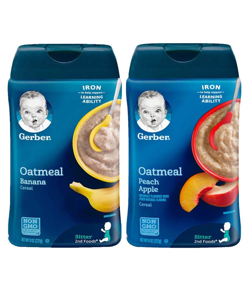 gerber oatmeal peach apple
