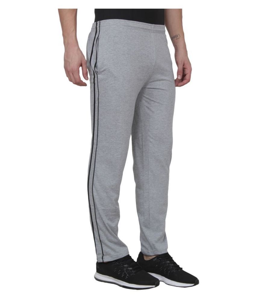 grey cotton track pants