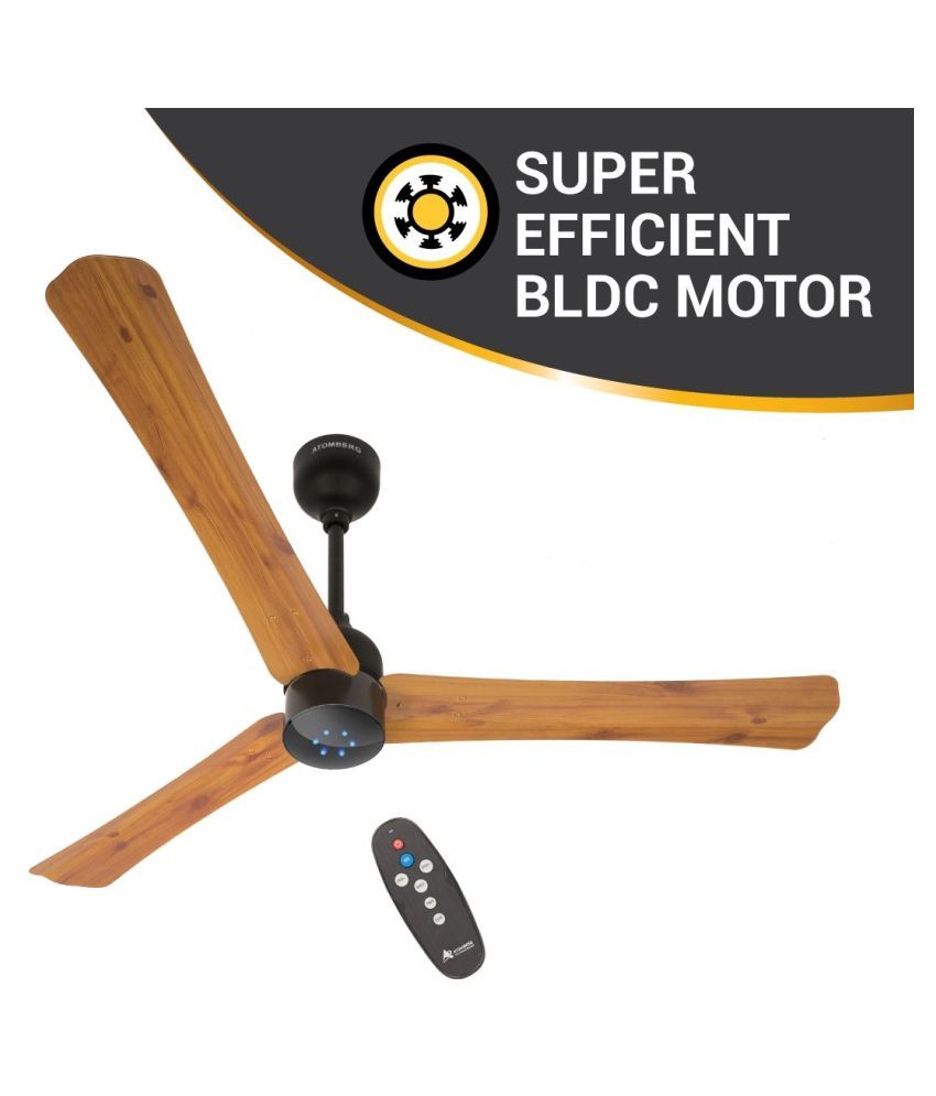 Atomberg Renesa Smart 1200 Mm Bldc Motor With Remote 3 Blade Ceiling Fan Oak Wood Pack Of 1 Price In India Buy Atomberg Renesa Smart 1200 Mm Bldc Motor