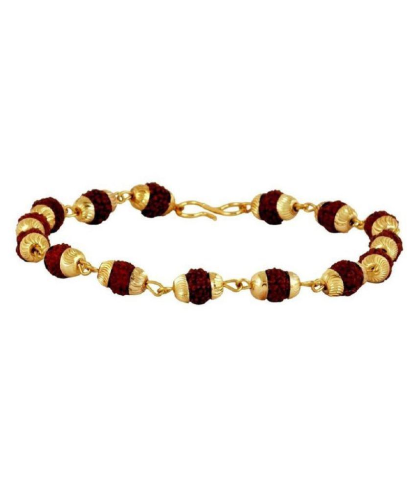 Gold Plated Rudraksha Bracelet Buy Gold Plated Rudraksha Bracelet at