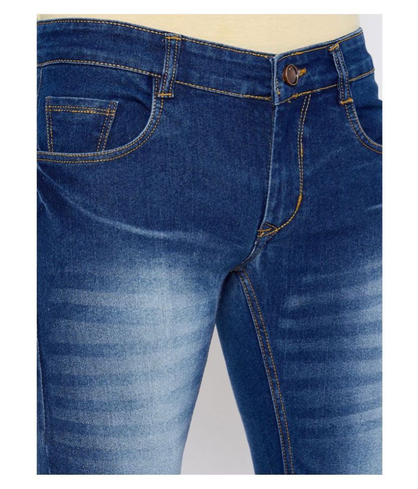 Dom & B Blue Slim Jeans - Buy Dom & B Blue Slim Jeans Online At Best ...