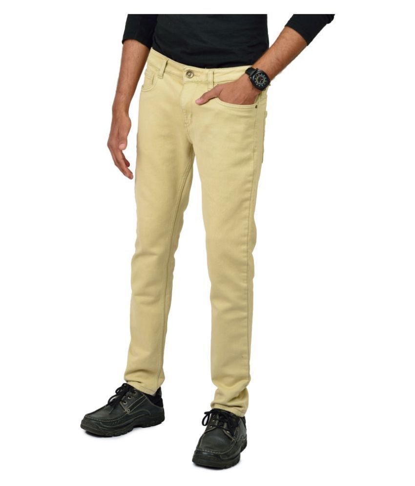 beige flared pants