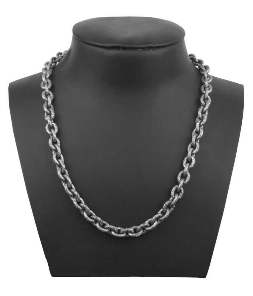 piah fashion superb silver curb chain for men  & boy's