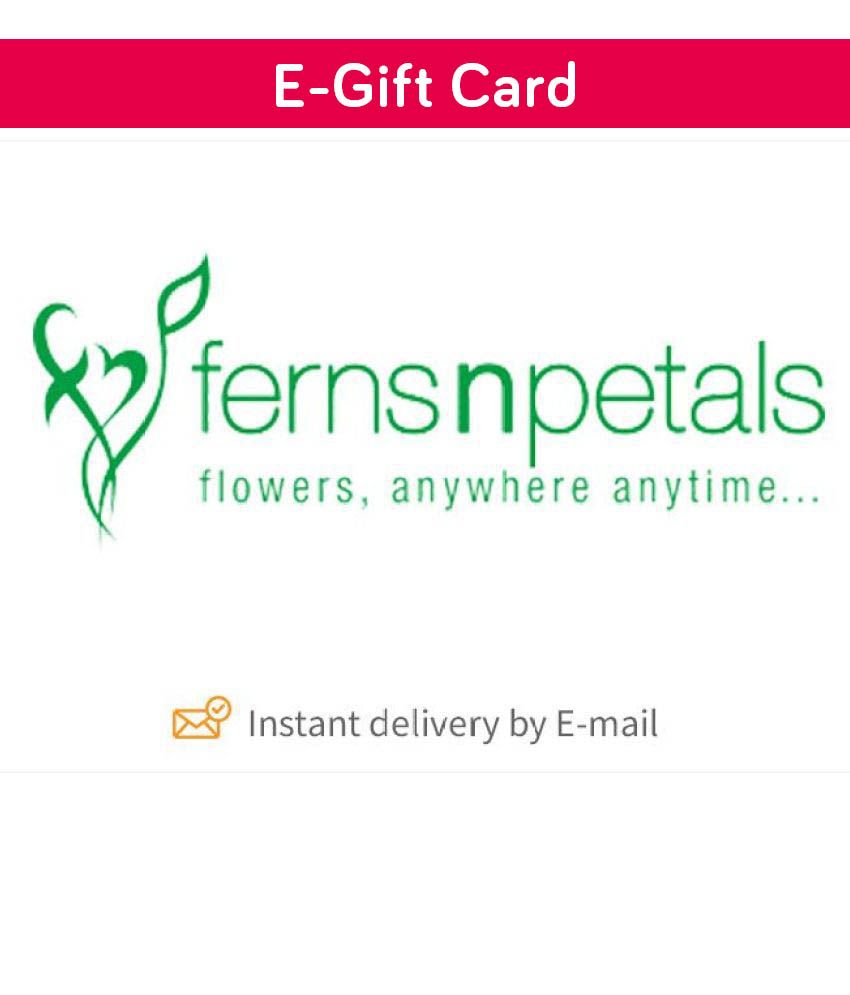 Ferns N Petals E Gift Card - Buy Online on Snapdeal