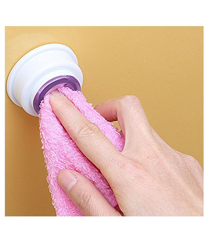 4Pcs Rubber Suction Pad Cloth Tea Towel Holder Rubber Push in Self