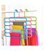 5 in 1 Multipurpose Plastic Hanger, Assorted 5 Layer