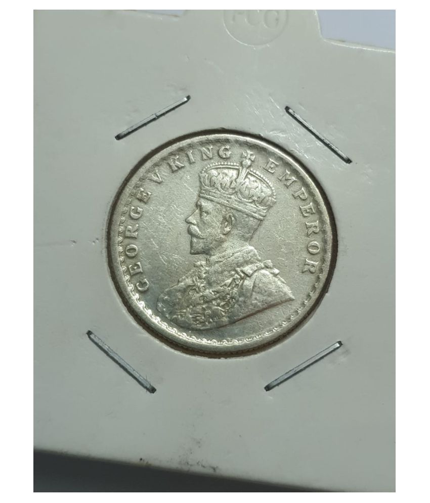     			George V Half Rupee 1929 Silver Coin High Grade Rare