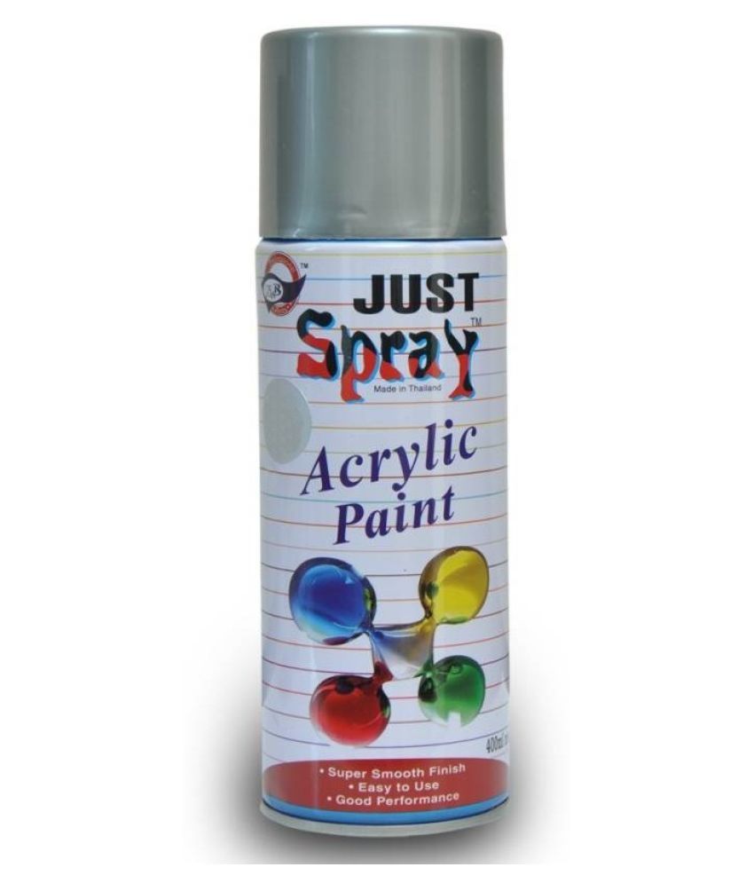JUST SPRAY ZINC SILVER Color Multipurpose General Spray Paint for CarM