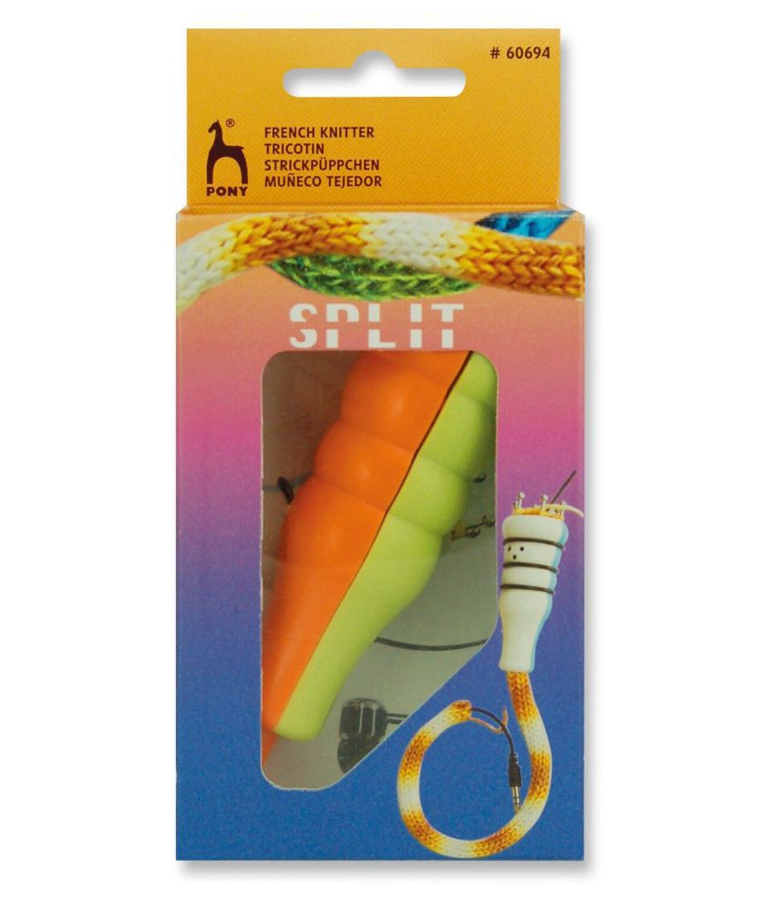     			Split French Knitter to Dress up the USB cord ,ear plugs, bag handles or thin straps