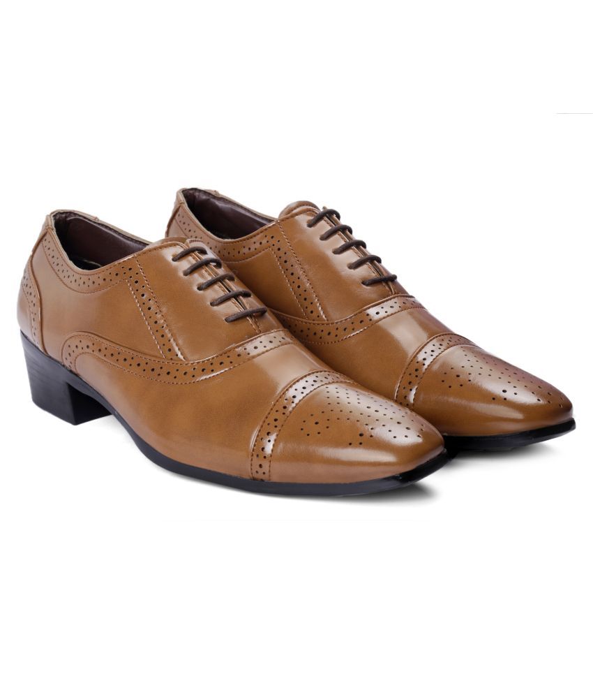     			BXXY Oxfords Tan Formal Shoes