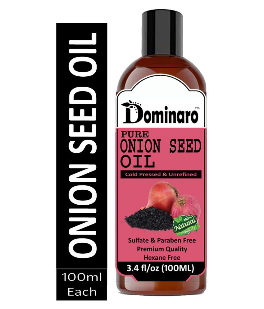 Dominaro Premium Onion Seed oil - Cold Pressed & Unrefined Oil 100 mL ...