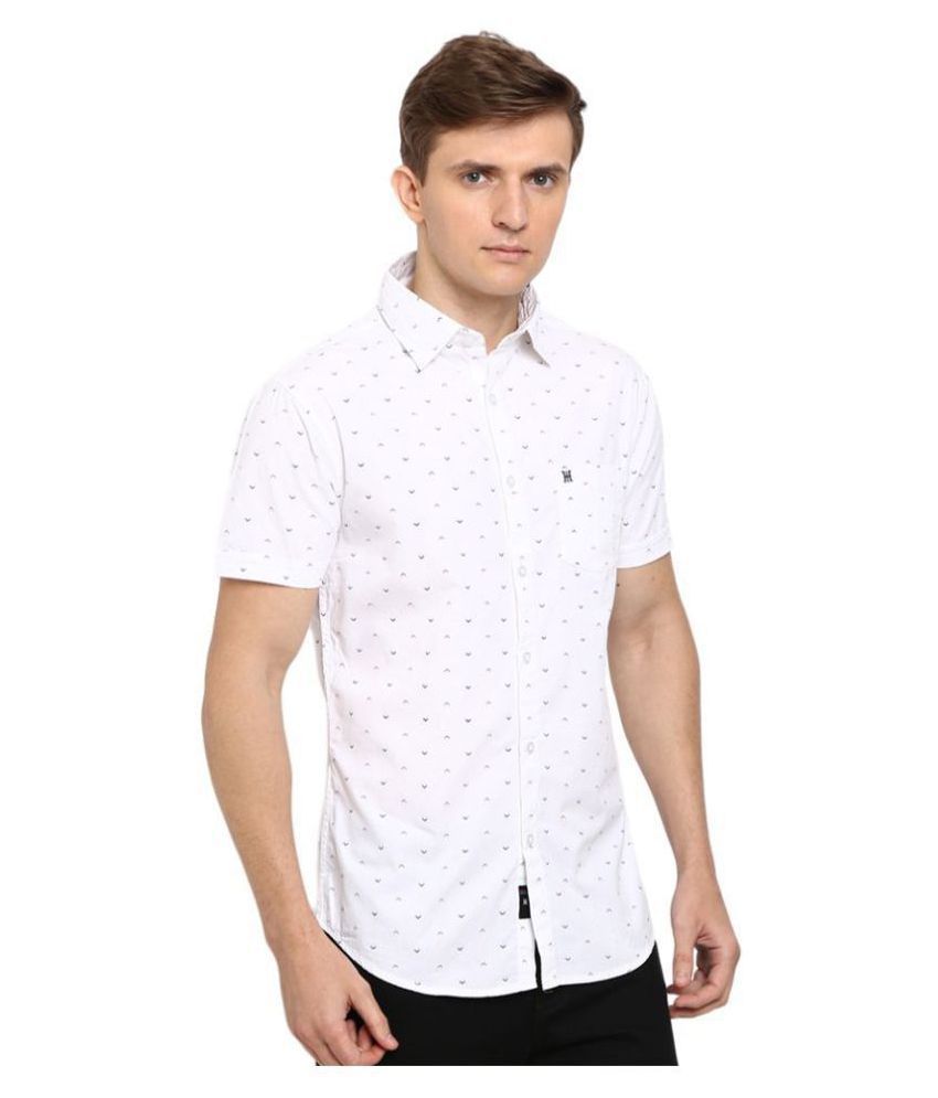 TED HARBOR 100 Percent Cotton White Shirt - Buy TED HARBOR 100 Percent ...