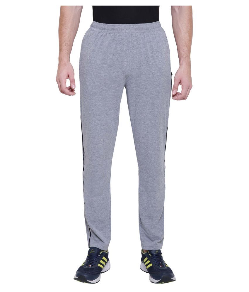 grey cotton track pants