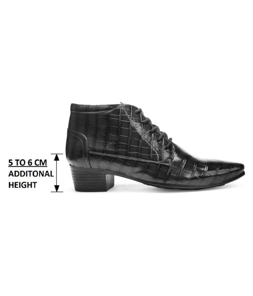 bxxy black height increasing shoes