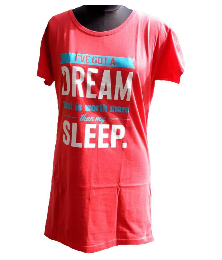     			Whyme Fashion Cotton Red T-Shirts